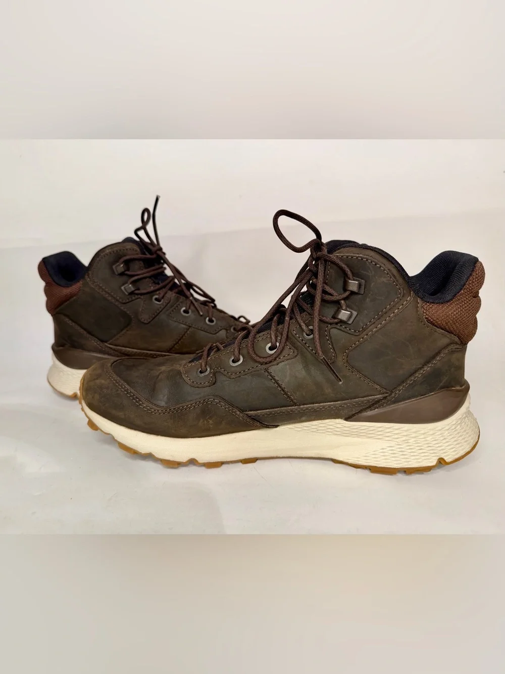 The North Face Men's Vals II Mid Leather Waterproof Boots Black Size 10.5